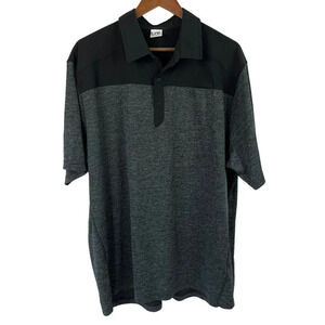 LIV Life Integrity Earth Short Sleeve Polo Shirts Grey Black Mens Size XXL 2XL